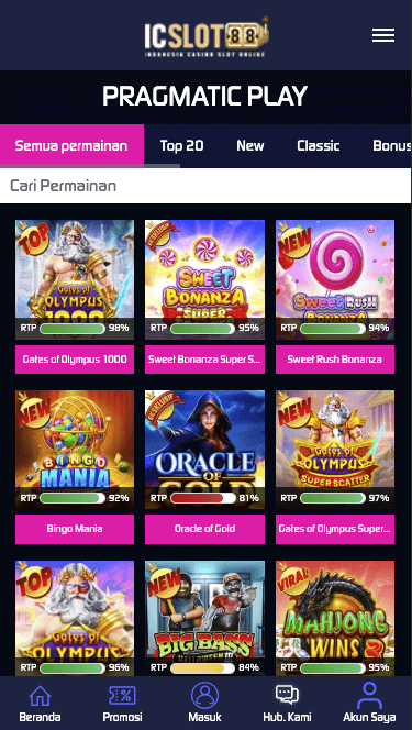 Halaman permainan digital ICSLOT88 menampilkan ragam mini game dengan grafis modern dan kontrol mudah.